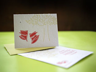 Plantable Wedding Card from roundrobinpress.com