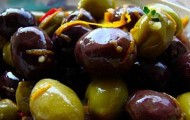 Recipe for warm, marinated olives – they’re a great, healthy hors d’oeuvre.