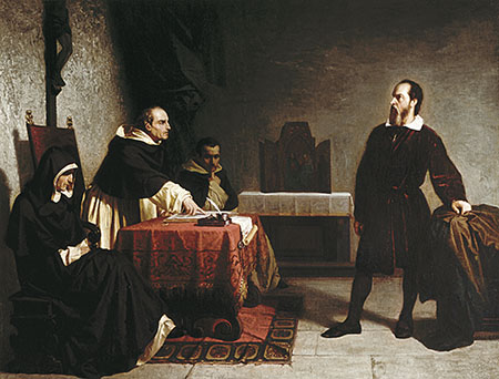 A detail from Cristiano Banti's Galileo Before the Inquisition (1857). A new Australian political effort draws inspiration from Galileo's stand against dogma as they fight the orthodoxy of "settled" climate science. Image courtesy Museo Galileo.